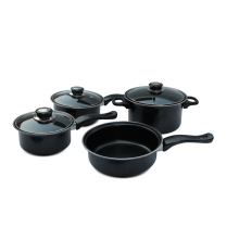 Aço de carbono 7PCS não Stick Cookware Set